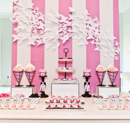 Parisian-Girls-Night-In-Dessert-Table
