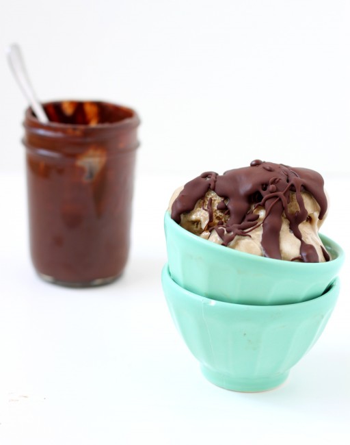 Homemade-magic-shell-chocolate-sauce-hardened