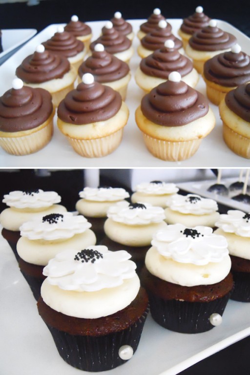 black-white-cupcakes