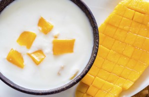 Mango en Yogurt