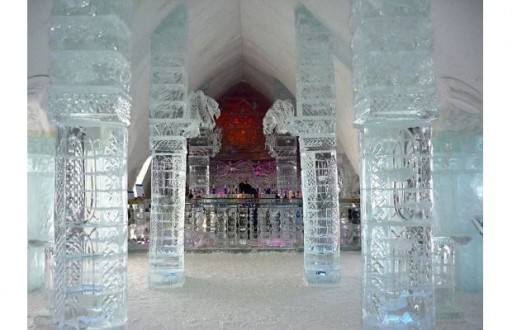 The Ice Bar, The Ice Hotel, Quebec City, Quebec, Canada