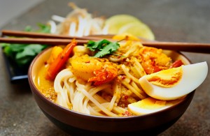 Aziatische laksa soep