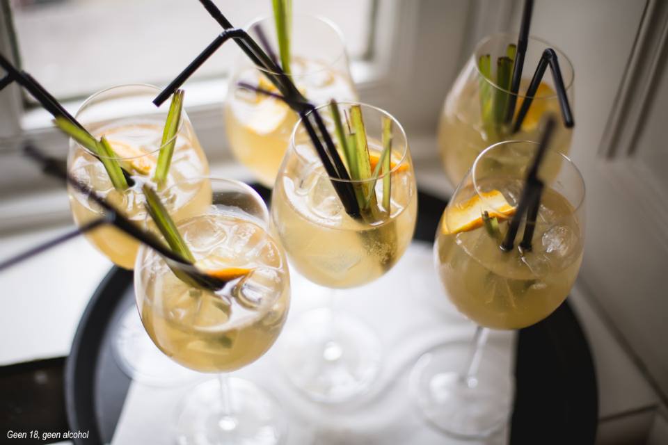 Heerlijke cocktail met cognac, ginger ale & sereh Culy