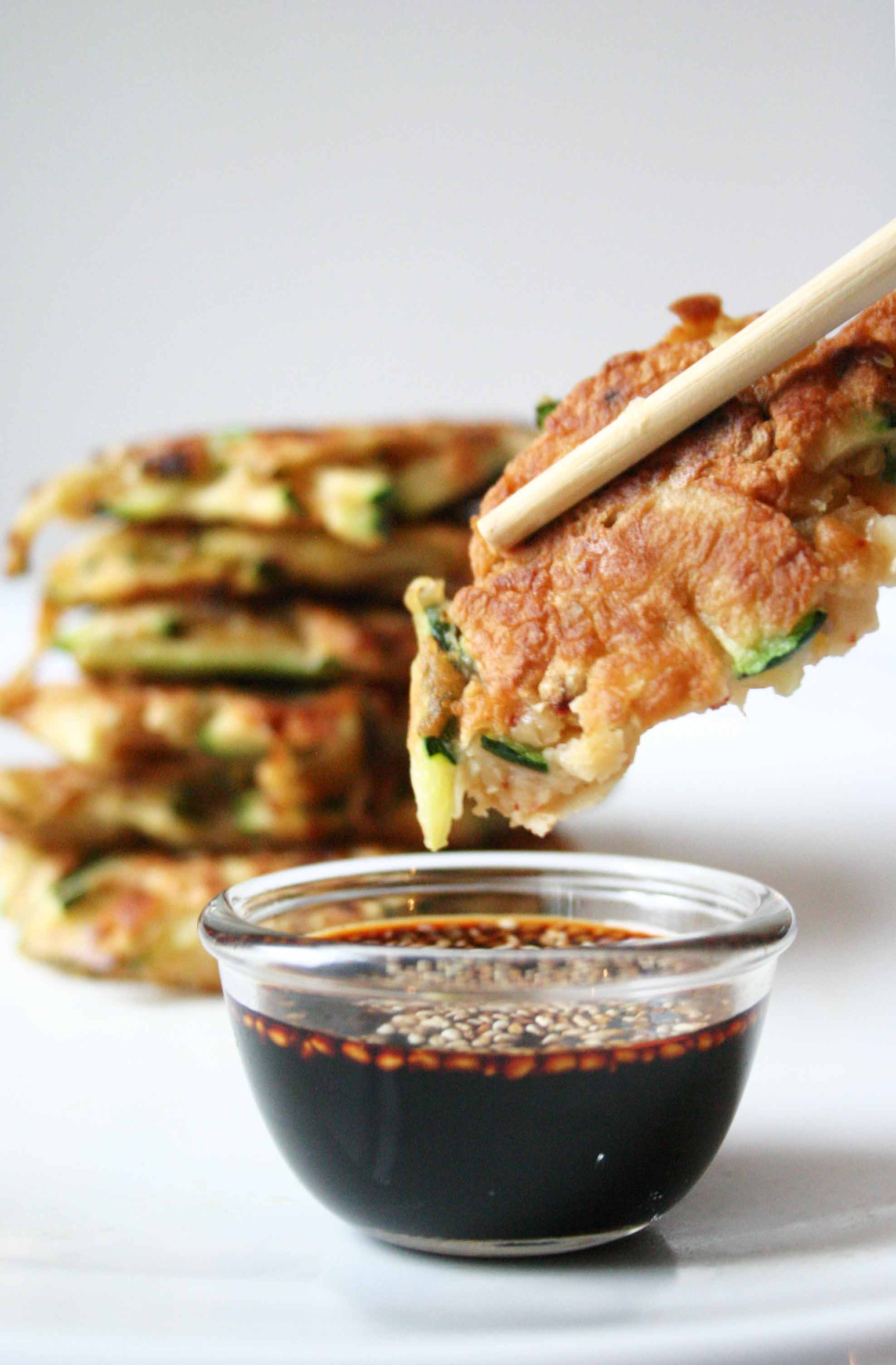 Koreaanse pannenkoekjes met courgette