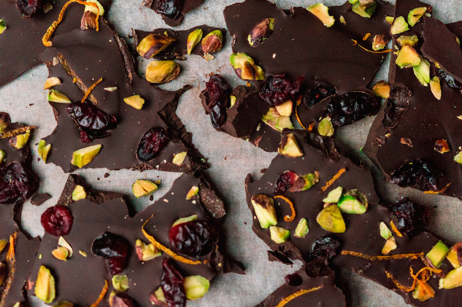 winterse chocoladebrokken