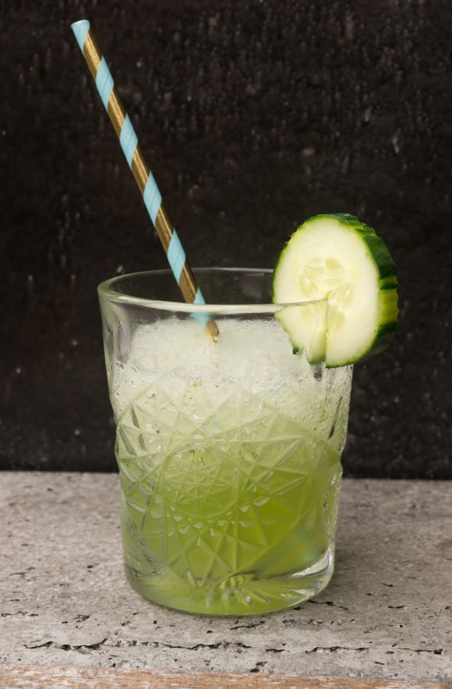 Culy Homemade slush puppy met gin (!) en komkommer Culy.nl
