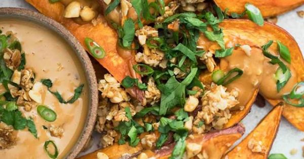 hartige gerechten met pindakaas