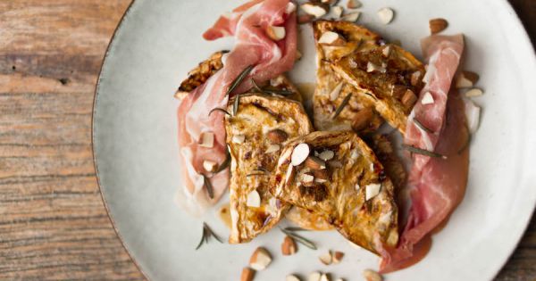 geroosterde knolselderij