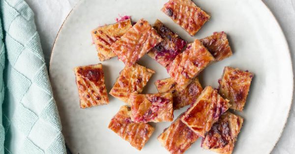 boterkoek met frambozen