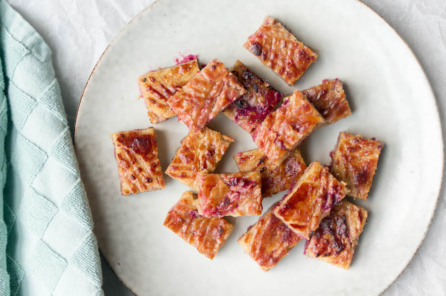 boterkoek met frambozen
