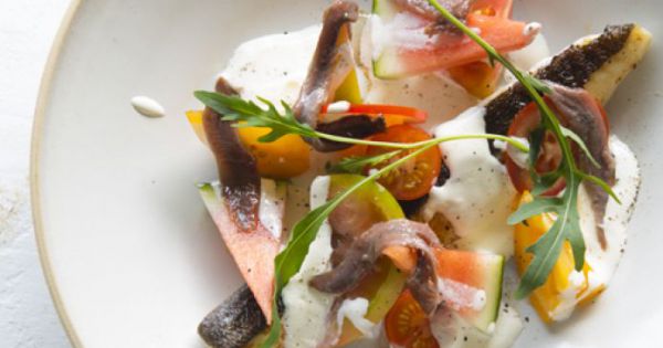 Griet met watermeloen