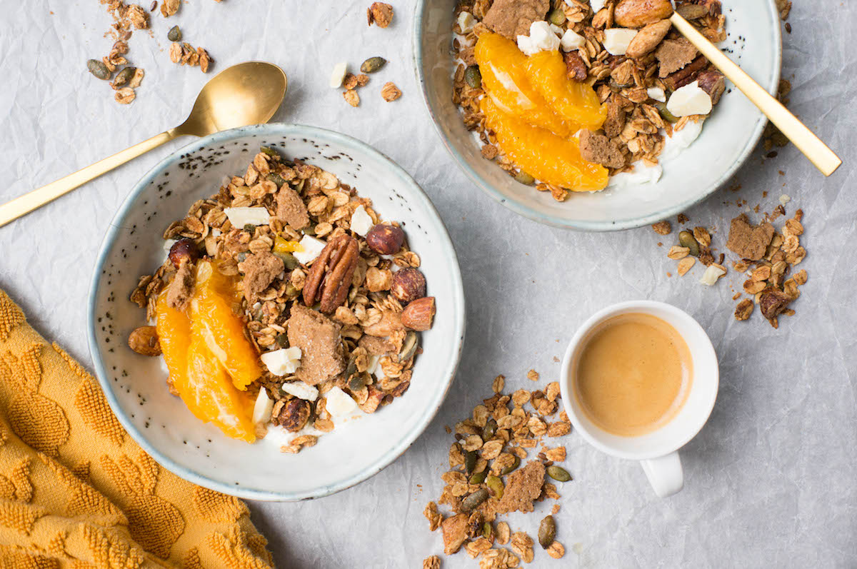 Granola met speculaas voor sinterklaas
