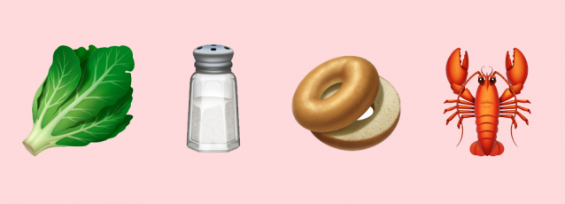 Food emoji's van de nieuwe Apple iOS update
