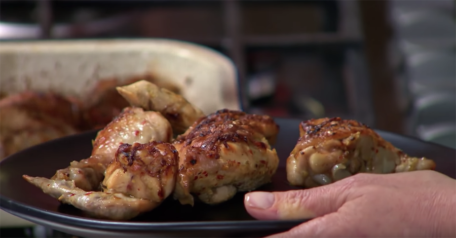 Kip met tequila en limoen van Nigella Lawson