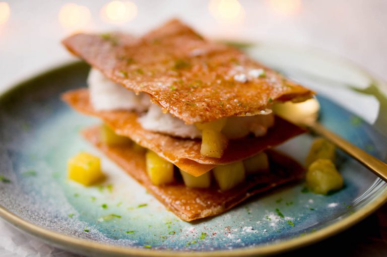 Pina colada tompouce: makkelijk nagerecht voor kerst