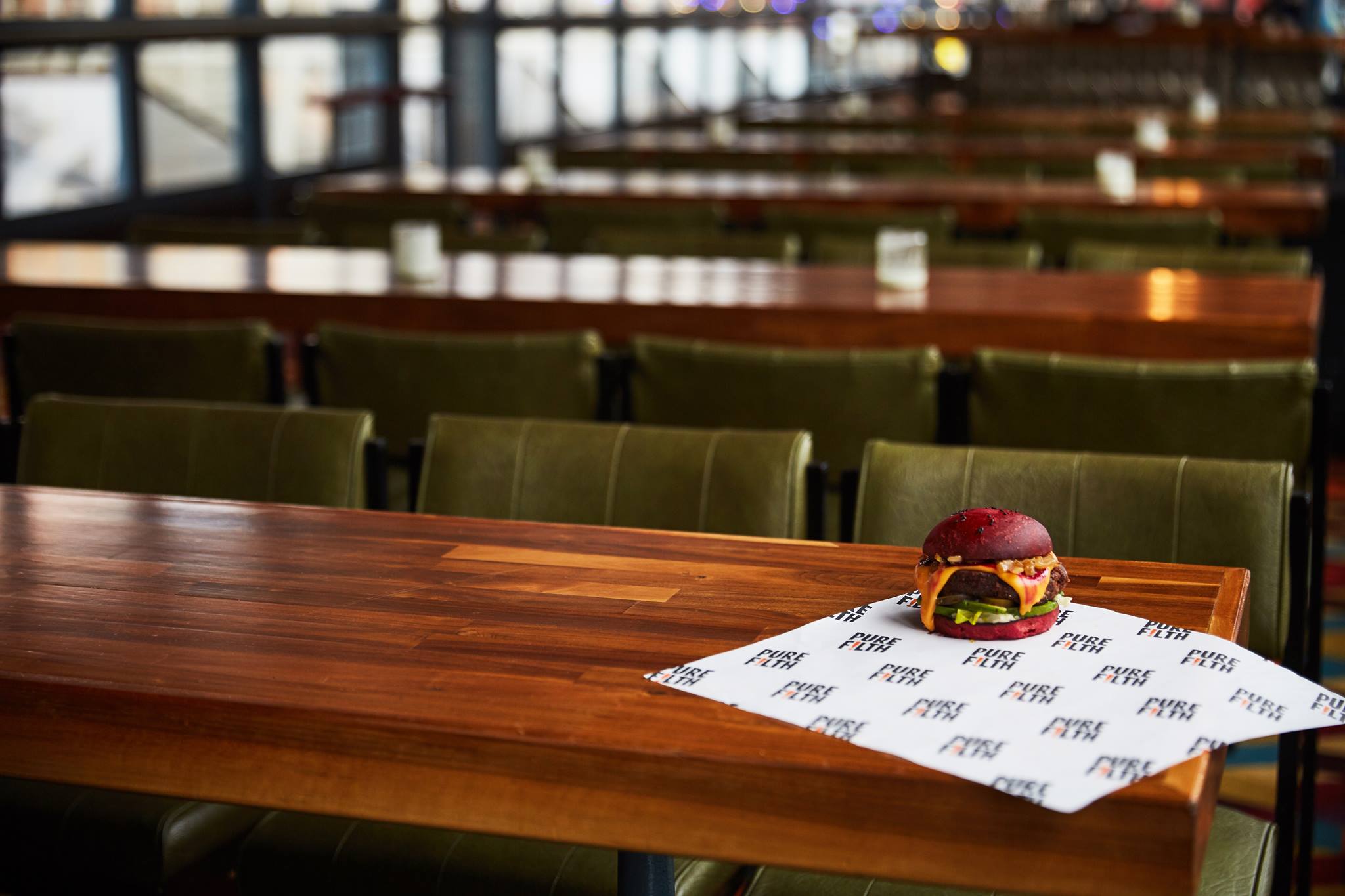 Vegan burgers bij FILTH food in Londen