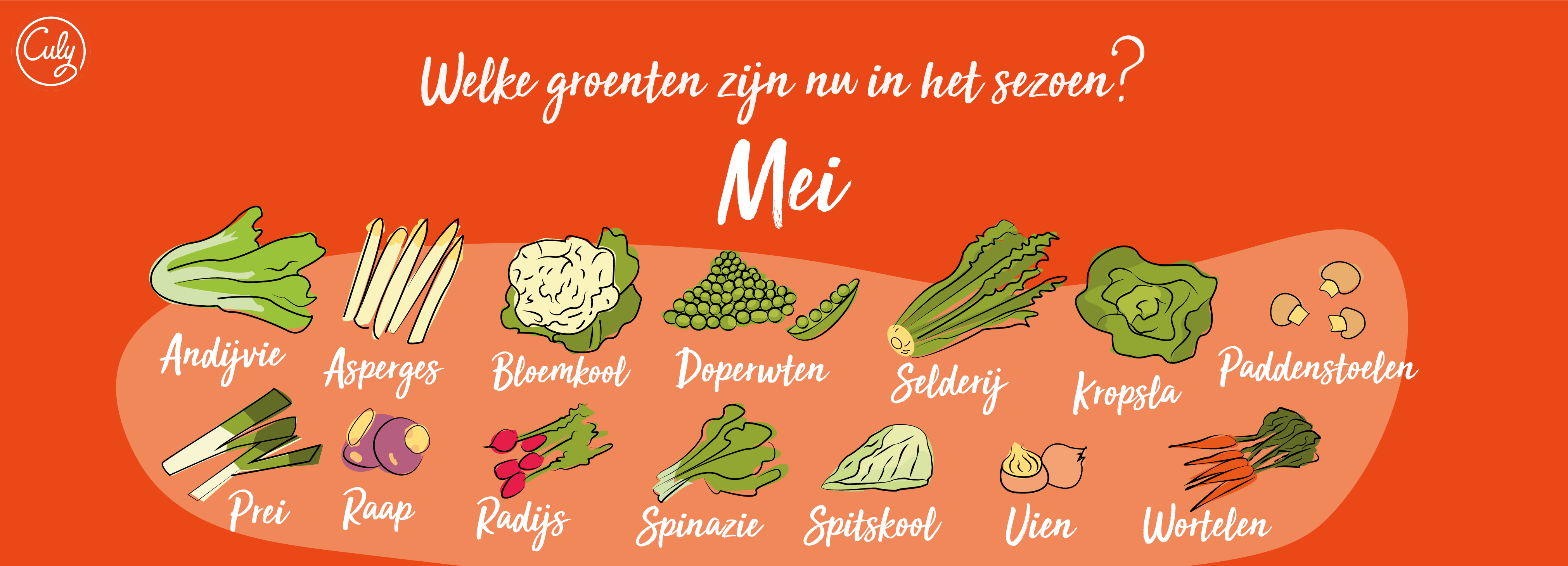 Seizoensgroenten mei voor al je kookinspiratie deze maand Culy.nl