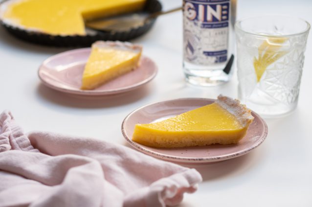 Citroentaart met gin