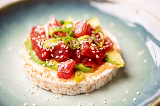 Poké rijstwafels