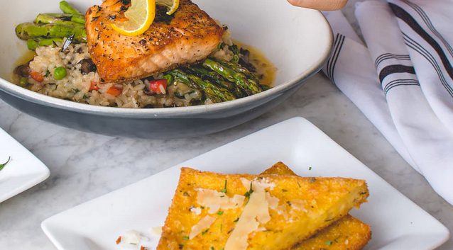 Afbeelding van polenta koken