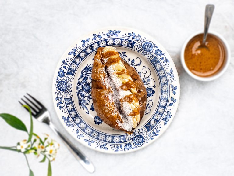 zoete aardappel ontbijt