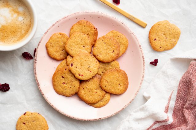 Koekjes met drop en cranberry's