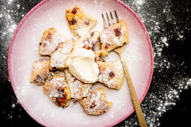 Kaiserschmarrn met rabarber