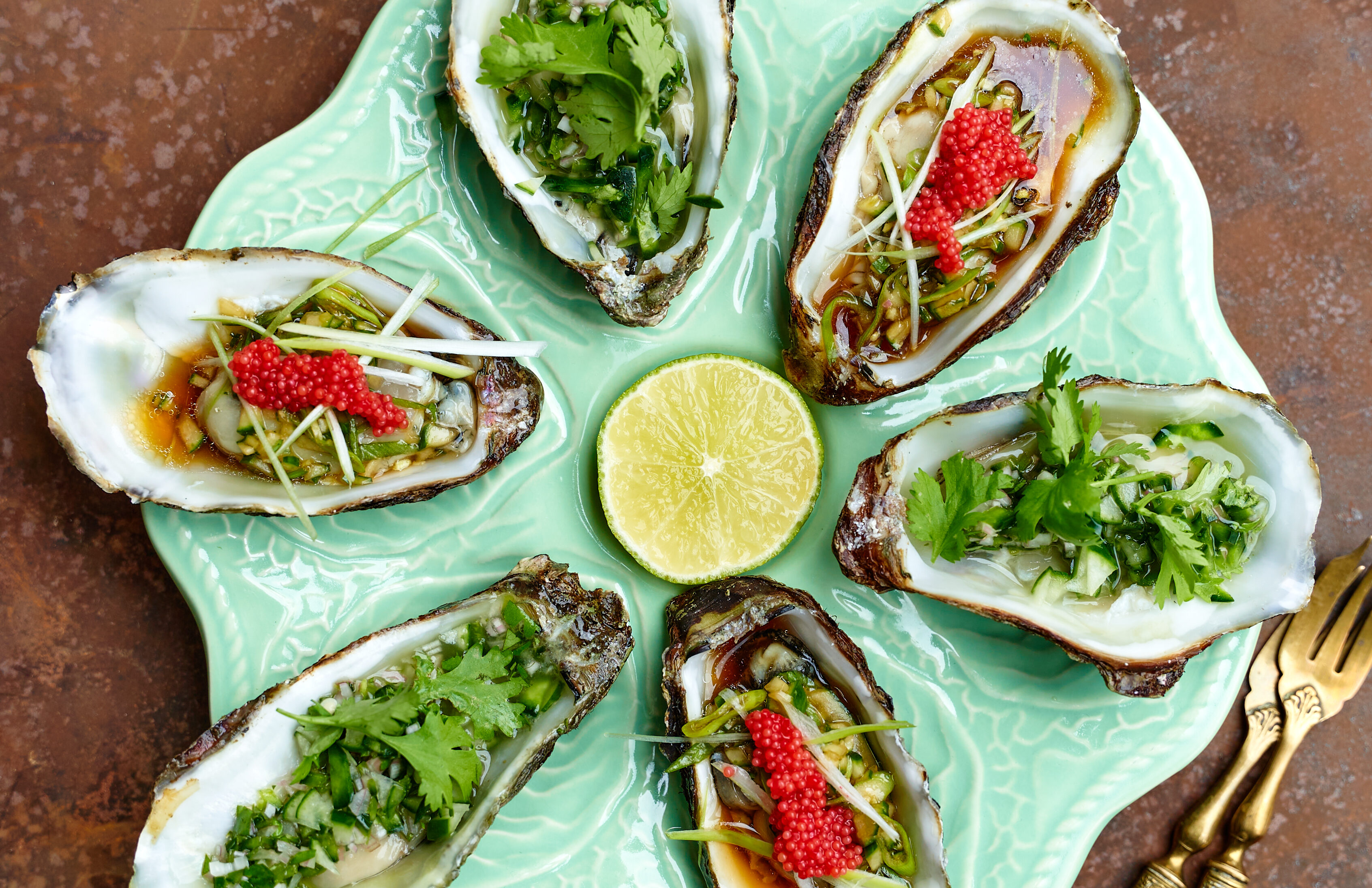 Nikkei oesters liggend beeld