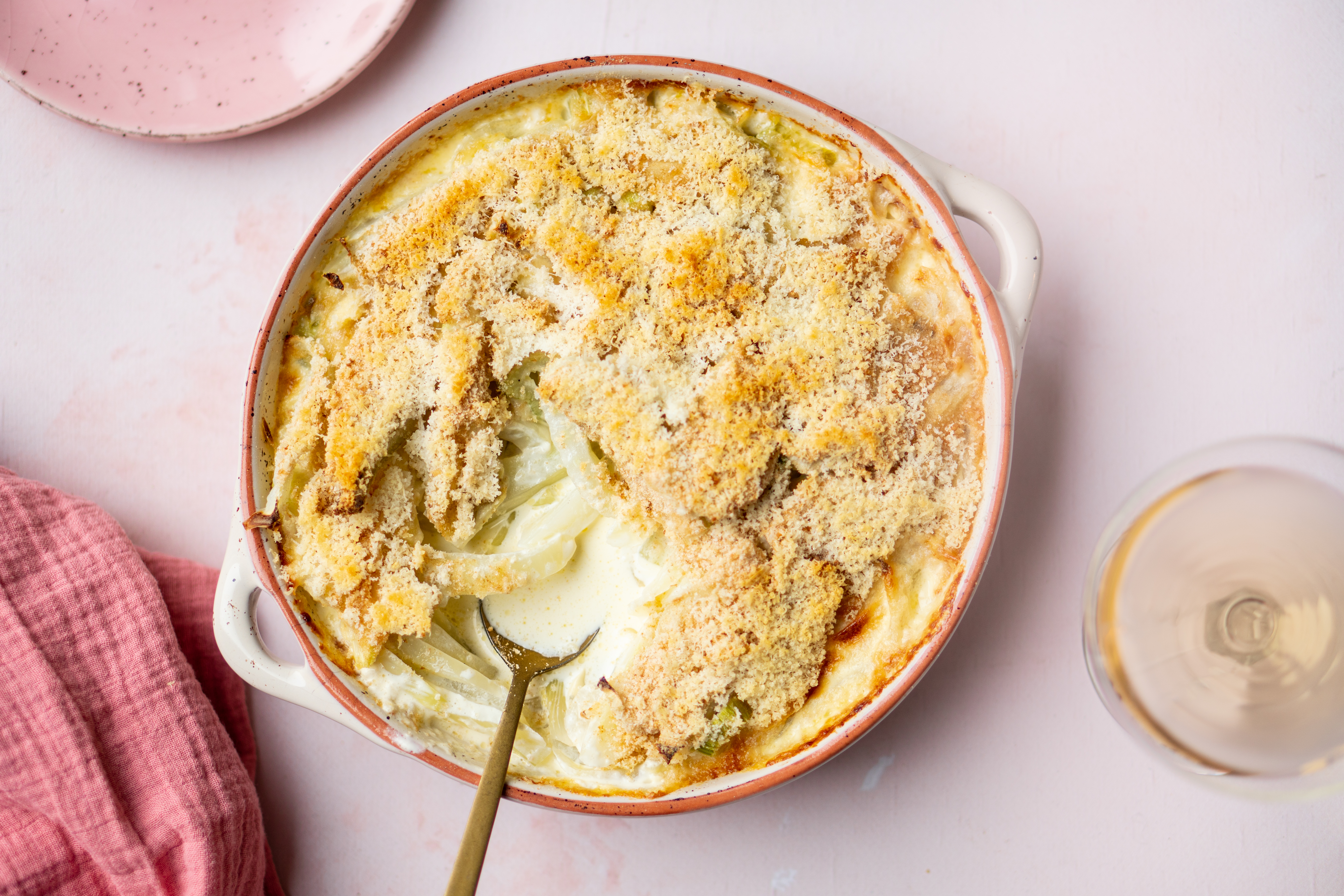 Venkelgratin bijgerecht voor kerst / venkel recept