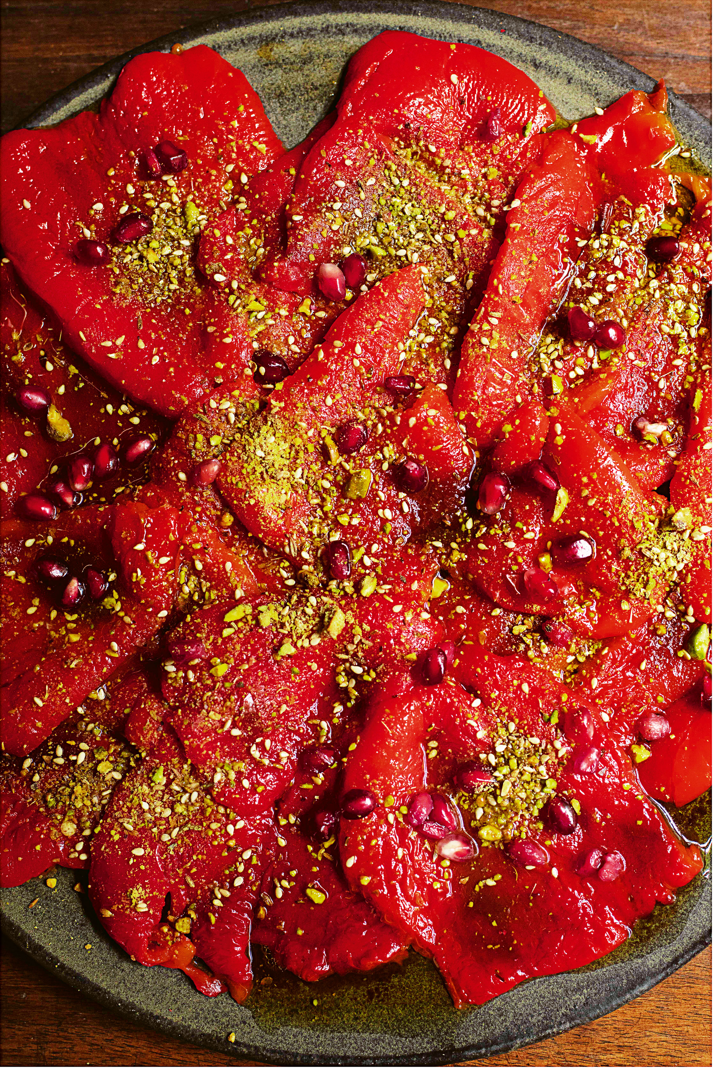 Geroosterde paprika's