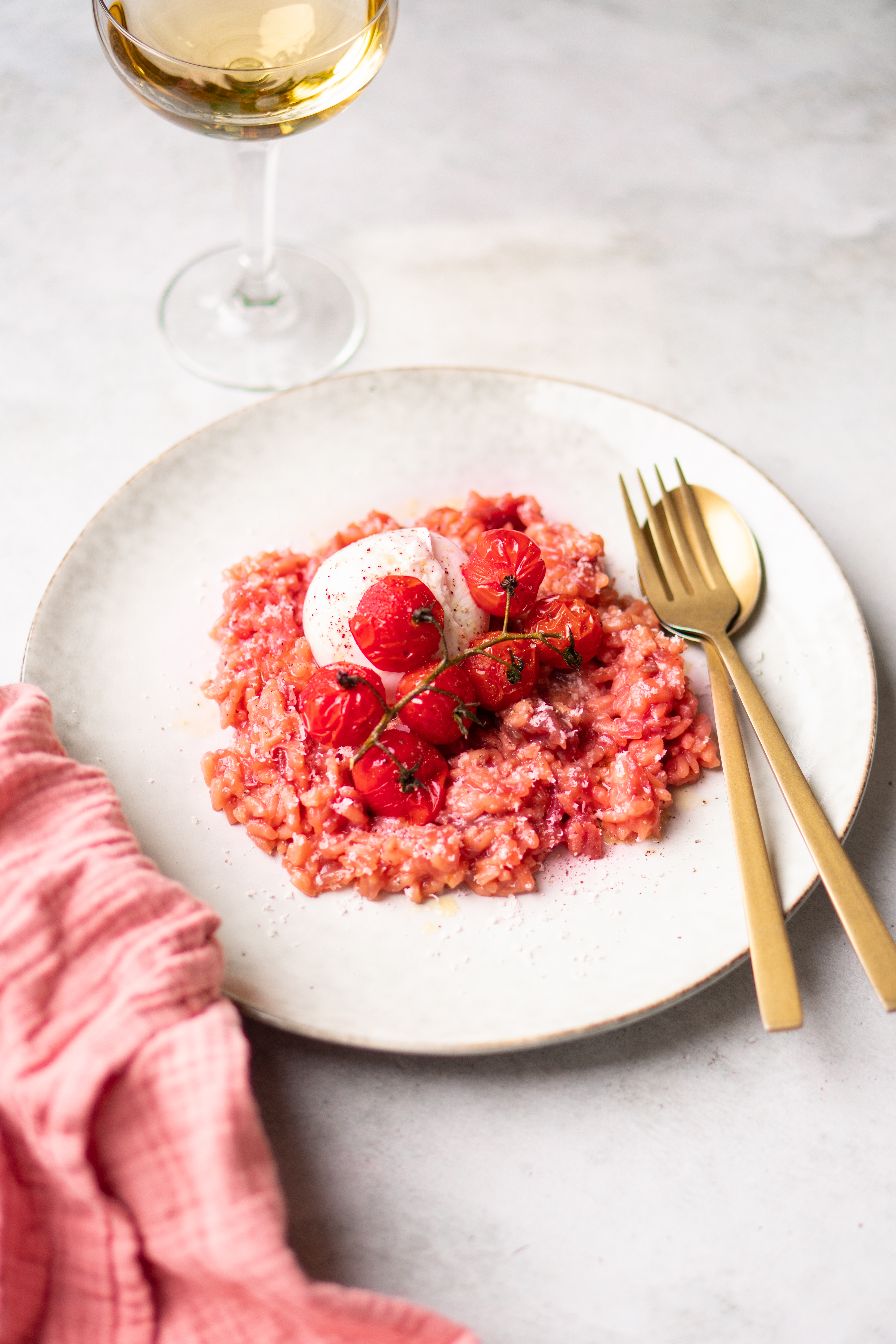 Bietenrisotto met Burrata