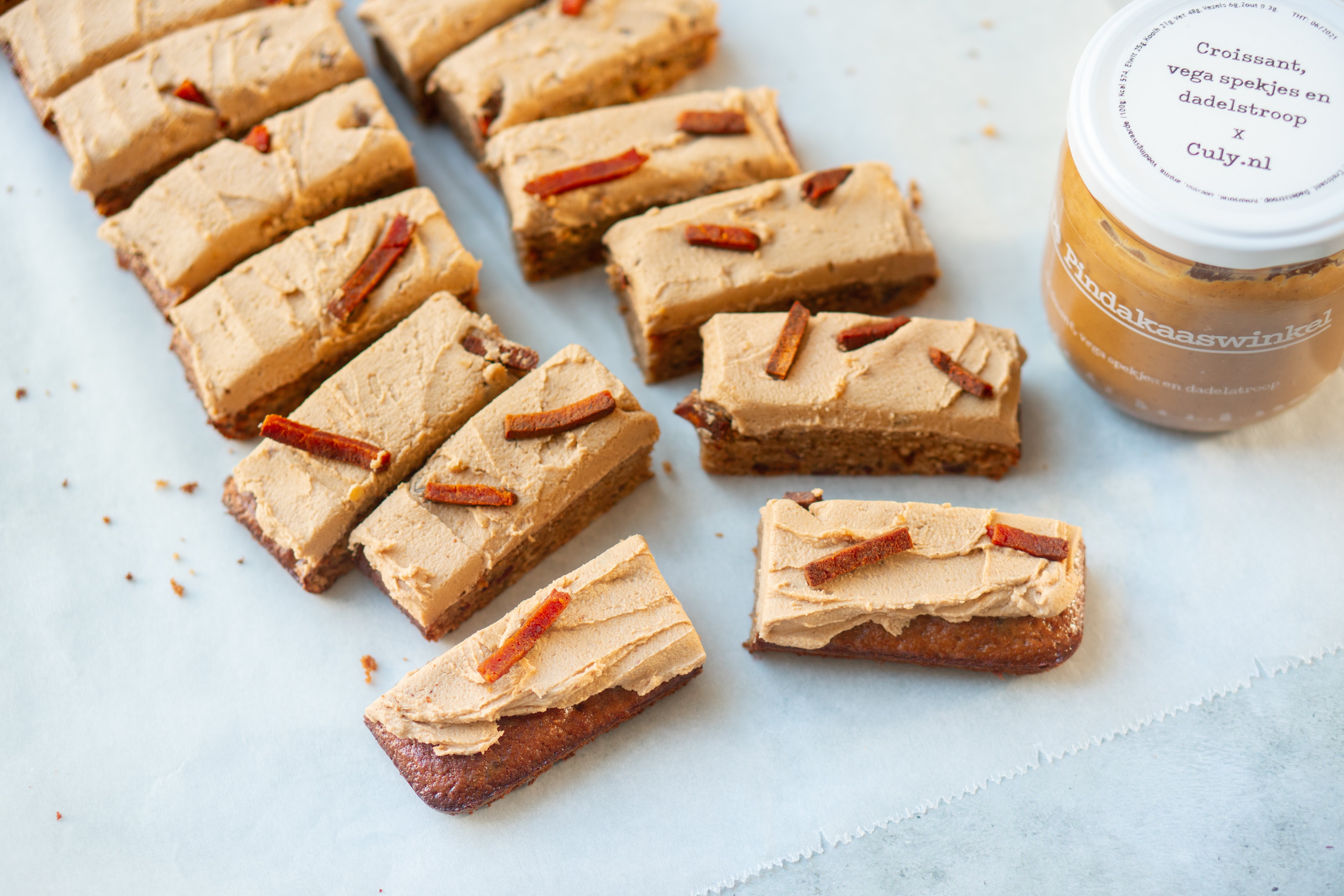 Sticky toffee pindakaasrepen