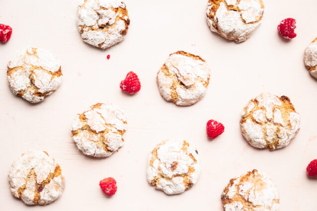 Amaretti met frambozen