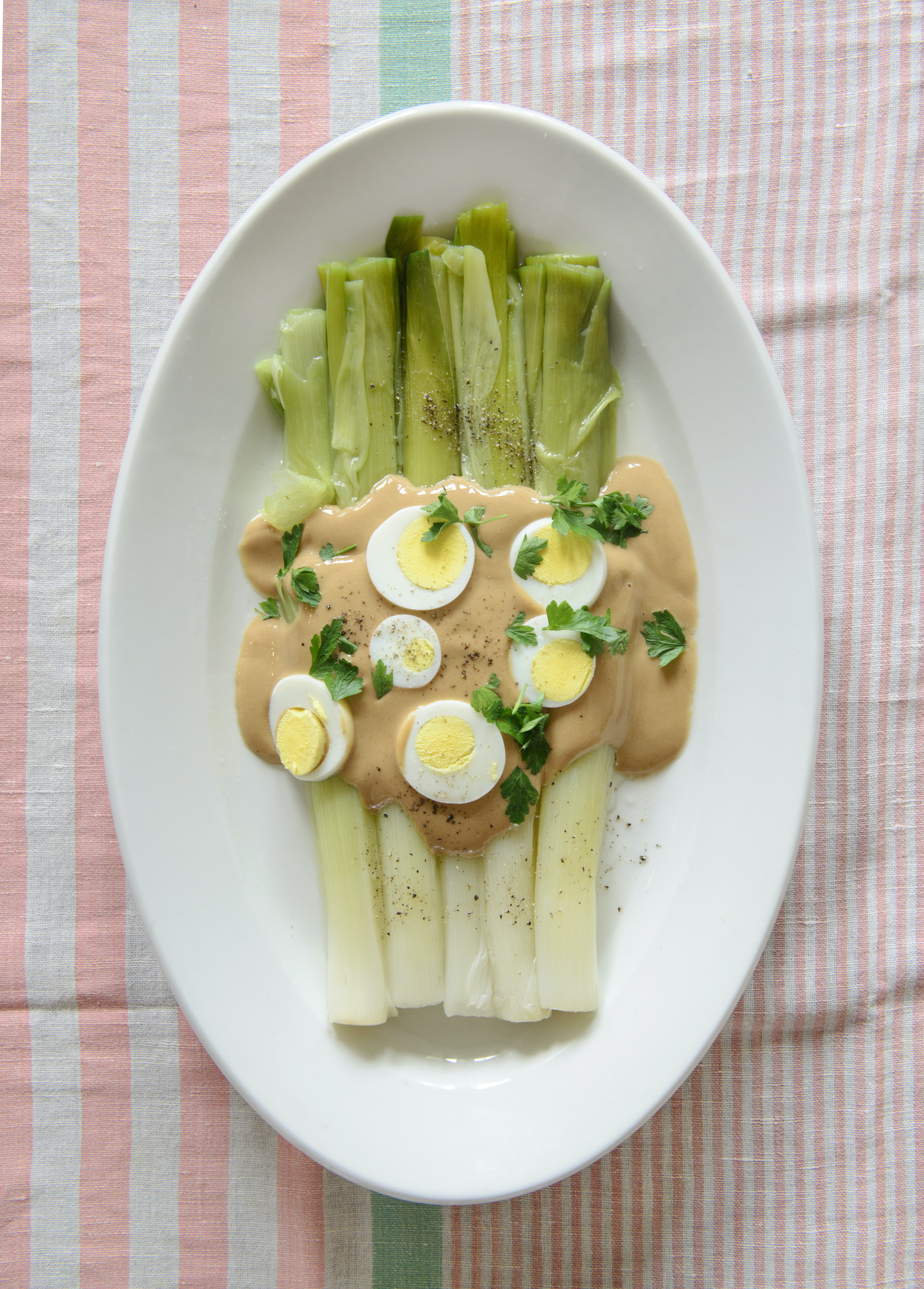 Poireaux vinaigrette bijgerecht