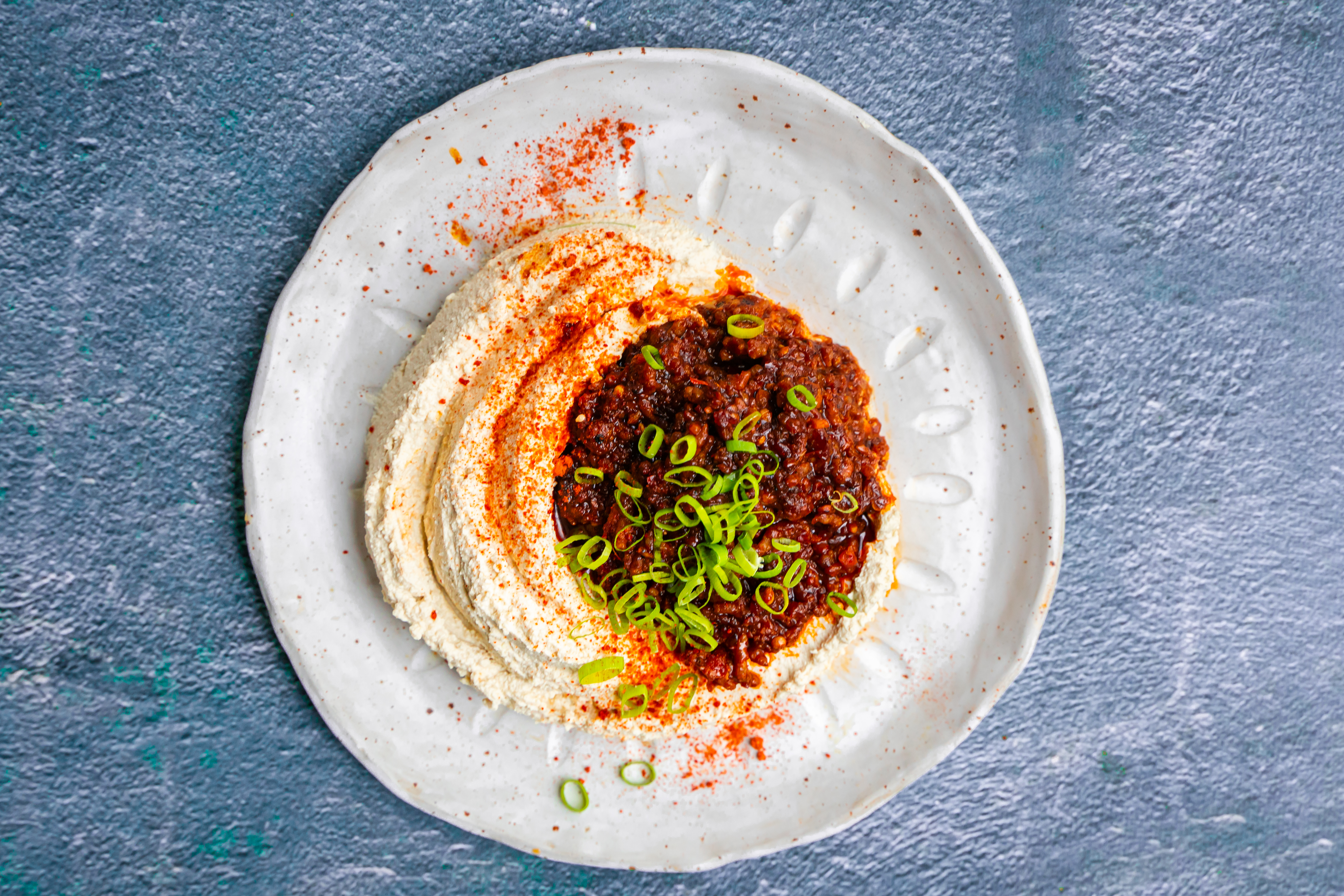 Mapo tofu hummus voor een lekker en simpel weekmenu in week 32