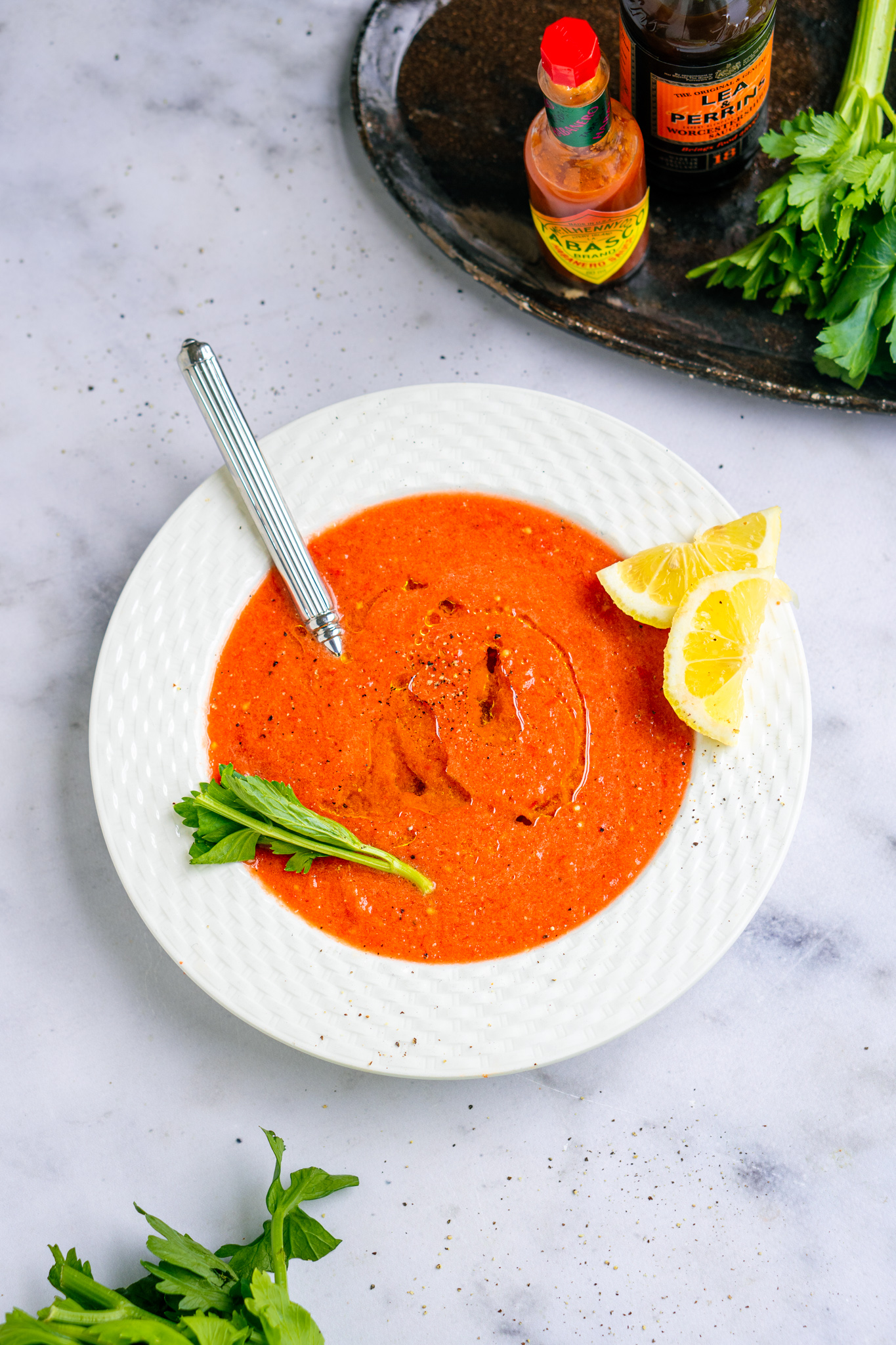 Bloody mary gazpacho