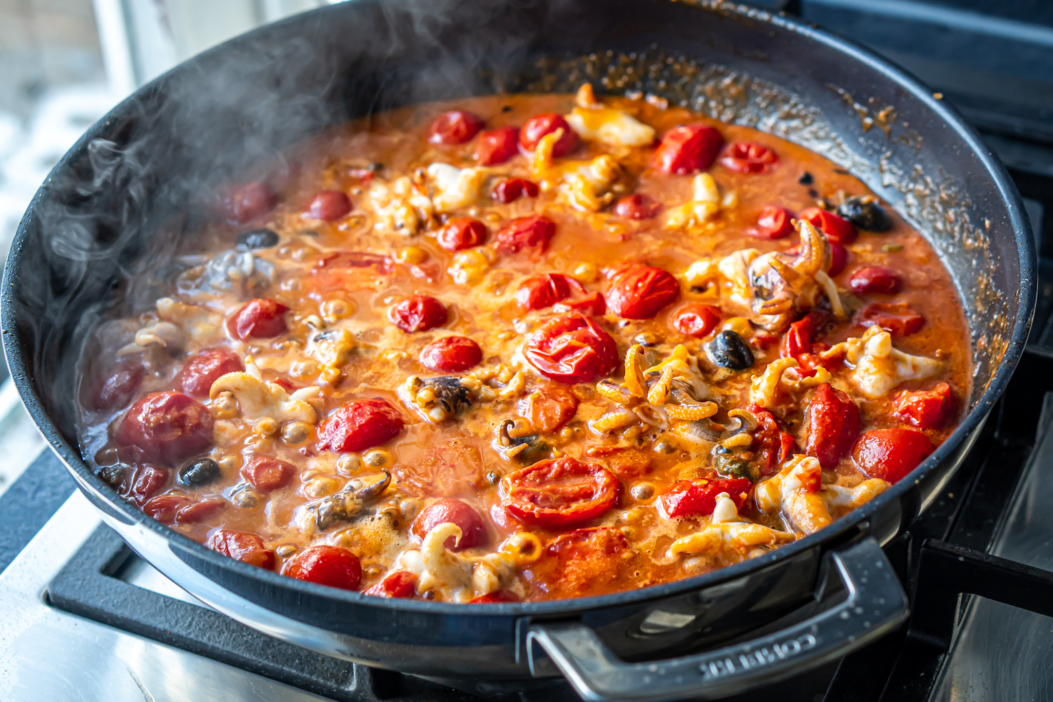 Pastasaus in de Combekk pan