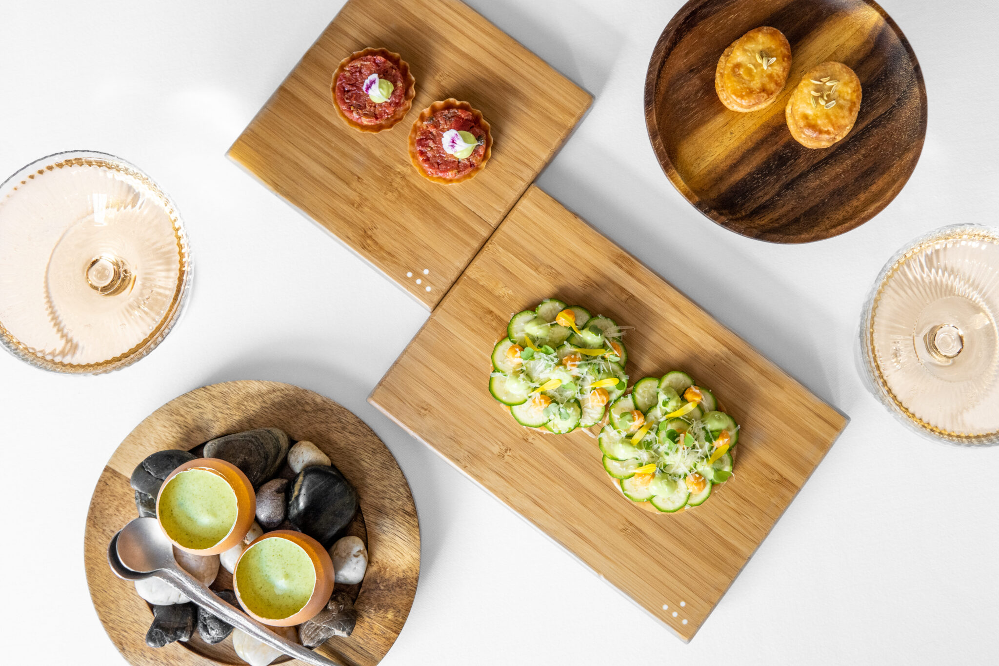 Groene michelinster Triptyque