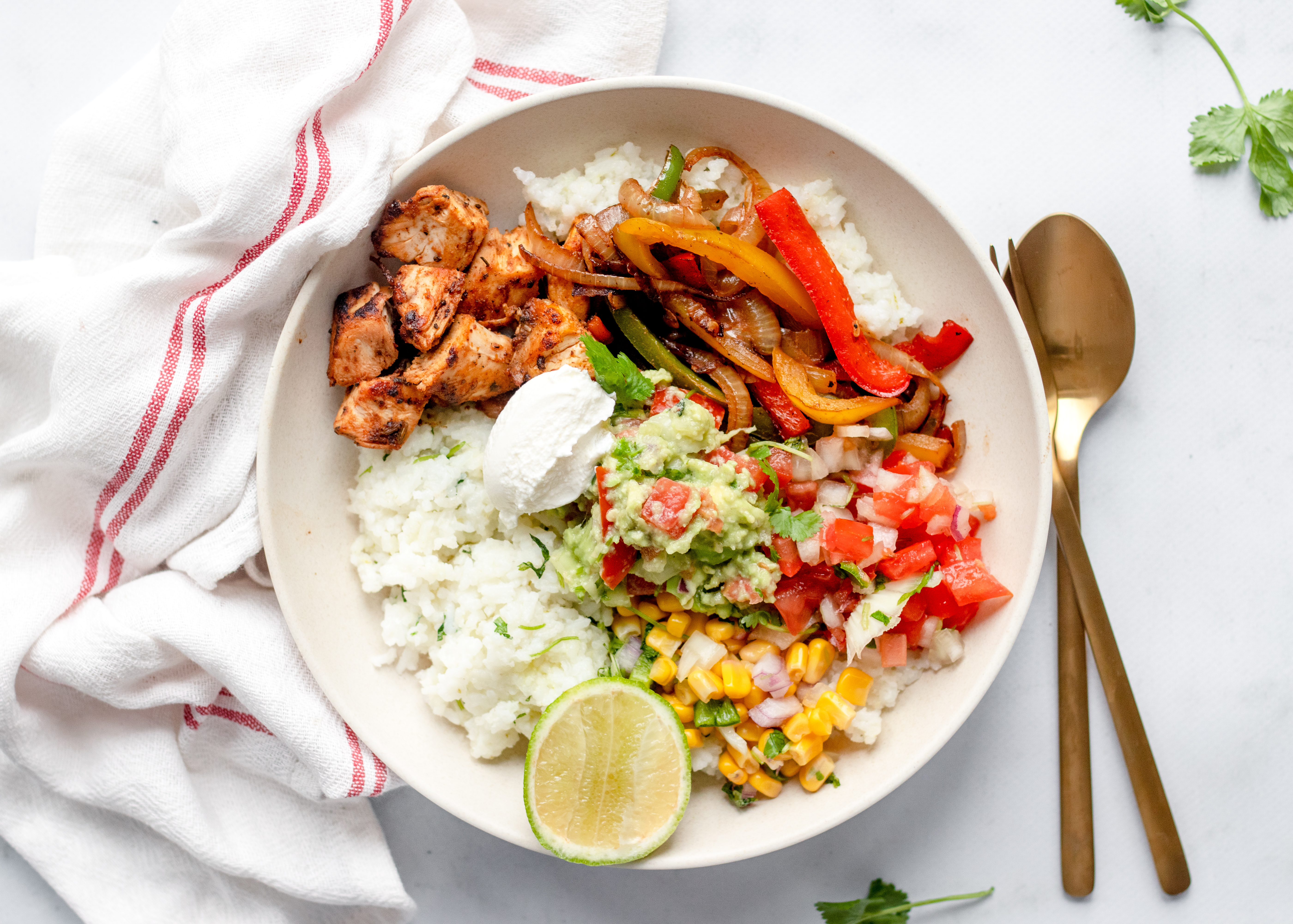 Burrito bowl kip en paprika