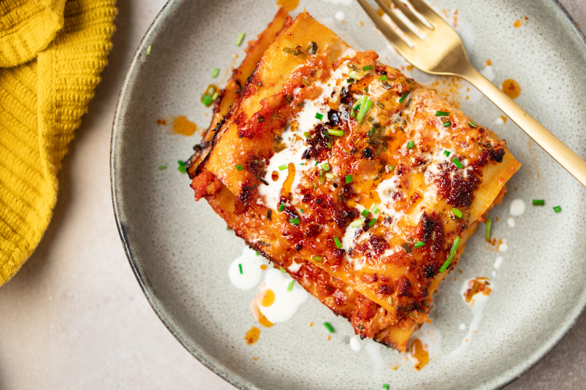 Lasagne met garnalenragù
