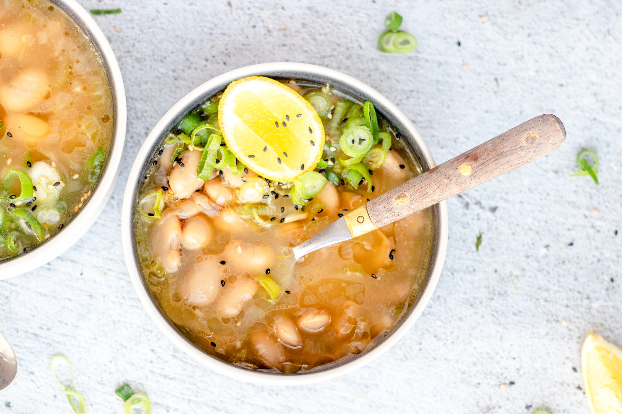 Wittebonensoep / brothy beans