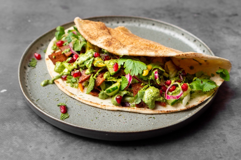 Broodje vegan kebab