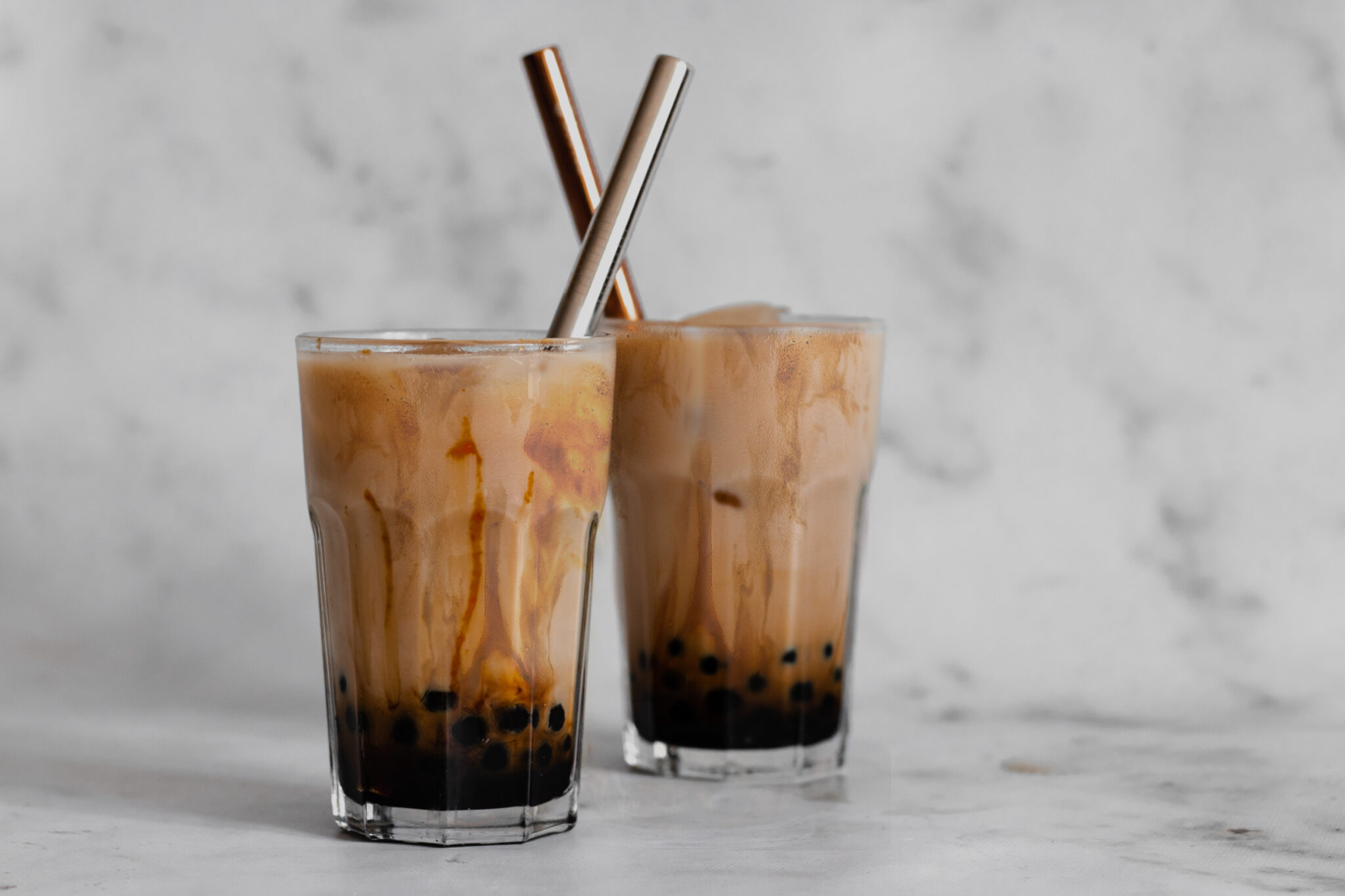 Brown sugar milk tea / bubble tea