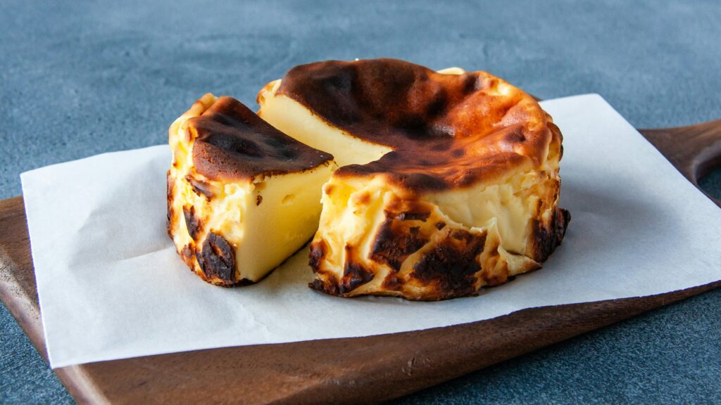 Basque / Baskische burnt cheesecake