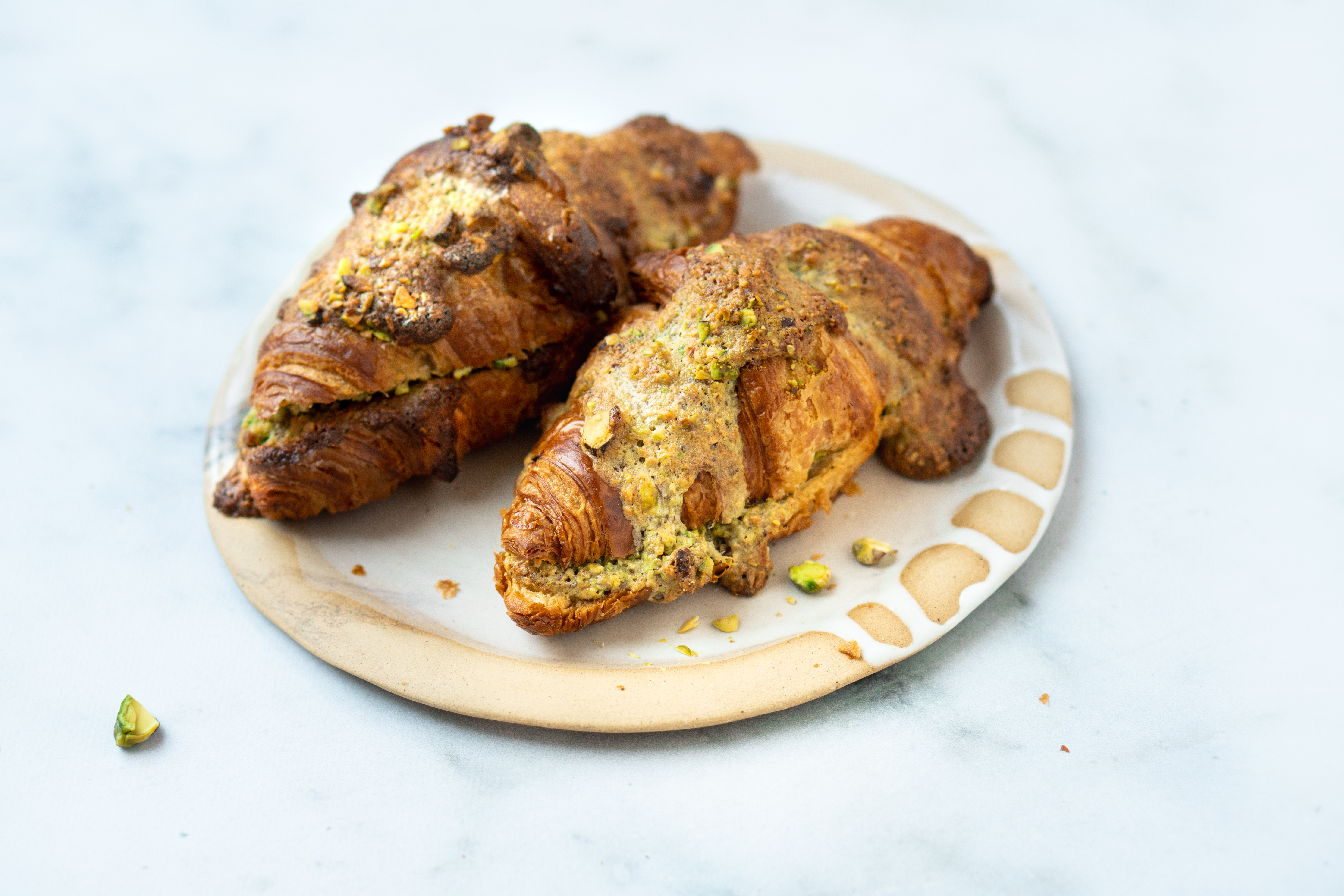 Pistachecroissants maken recept