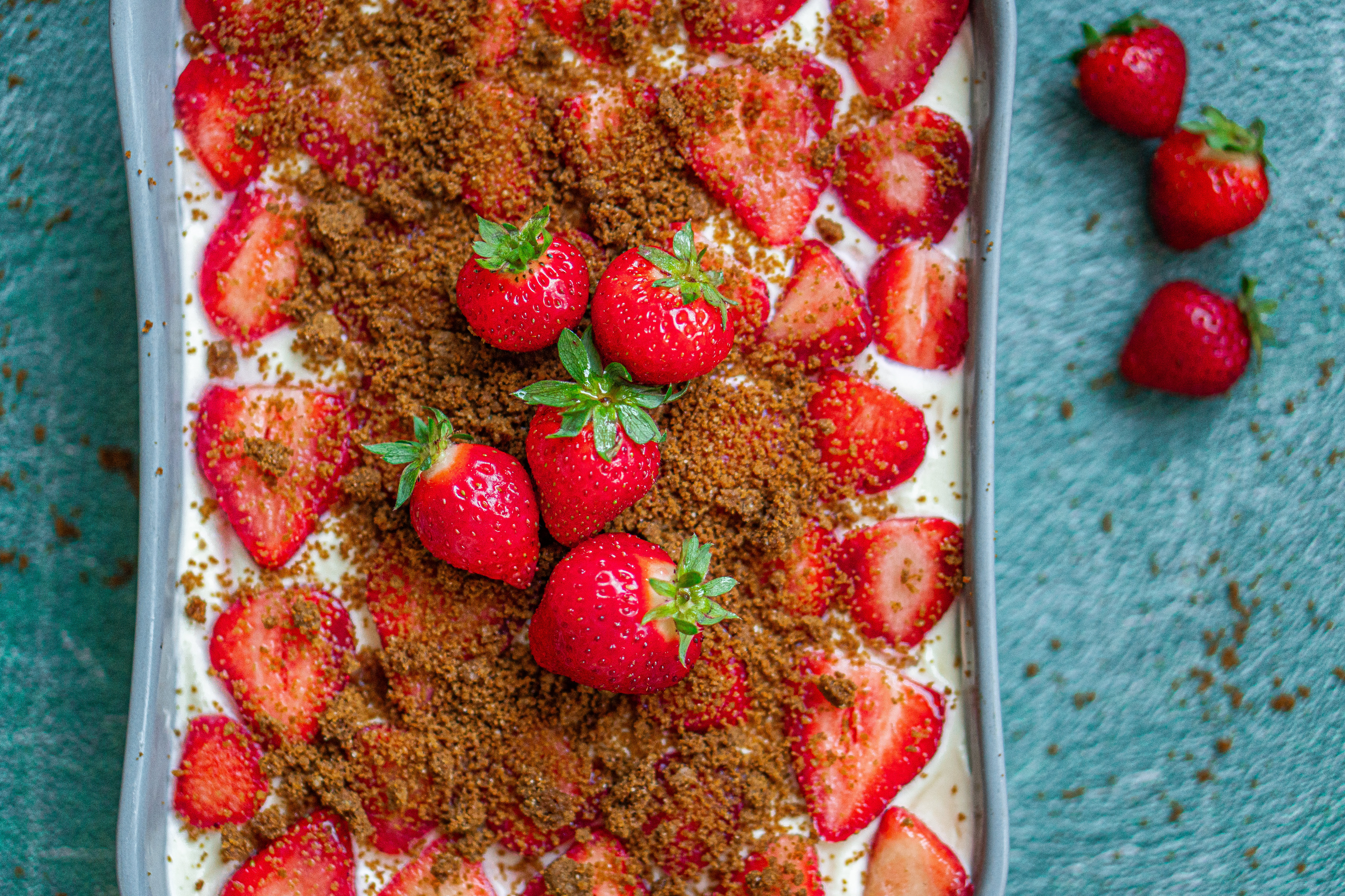 Aardbeien tiramisu met Bastogne