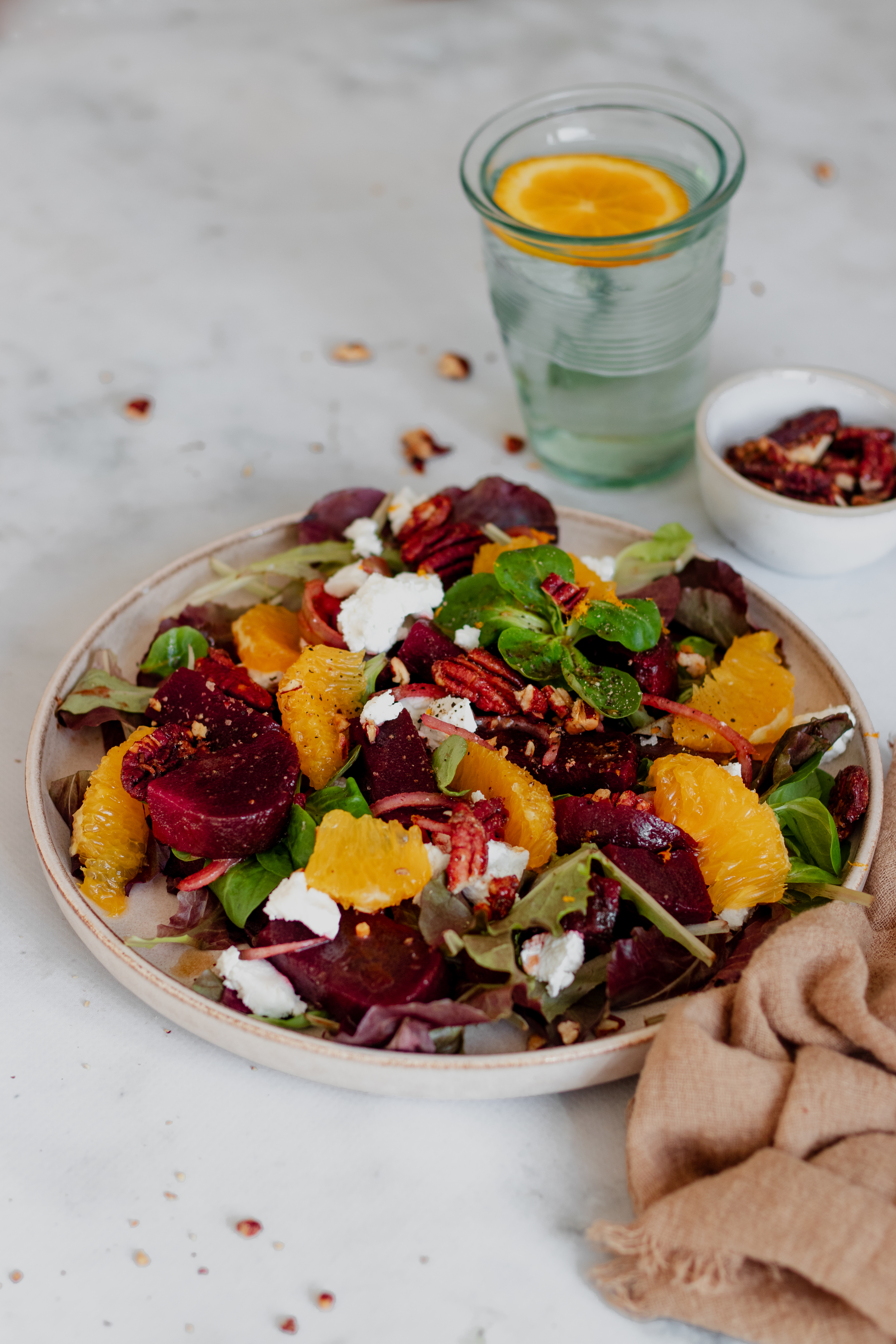 Bietensalade met geitenkaas