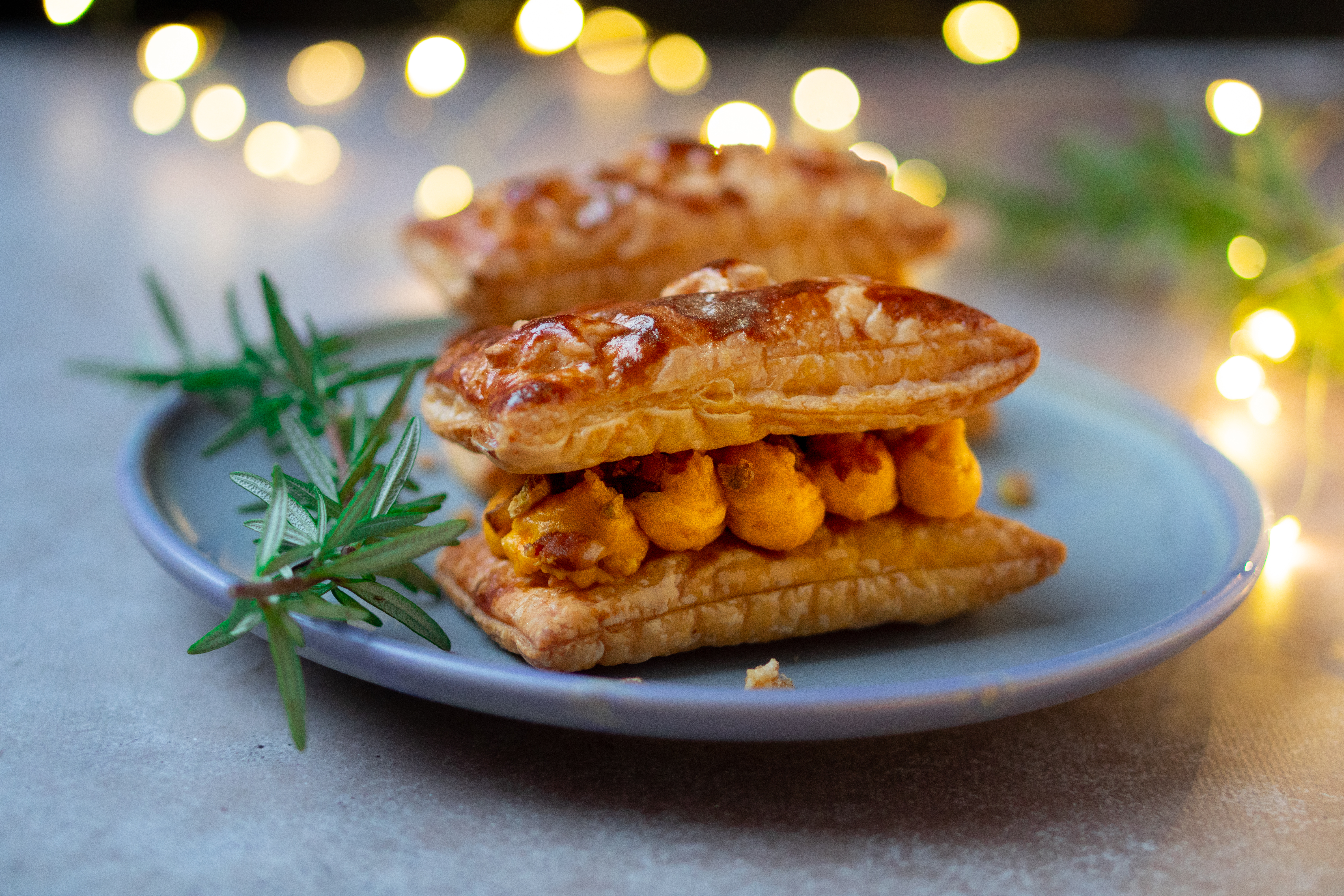 Kindervoorgerecht kerst hartige tompouce