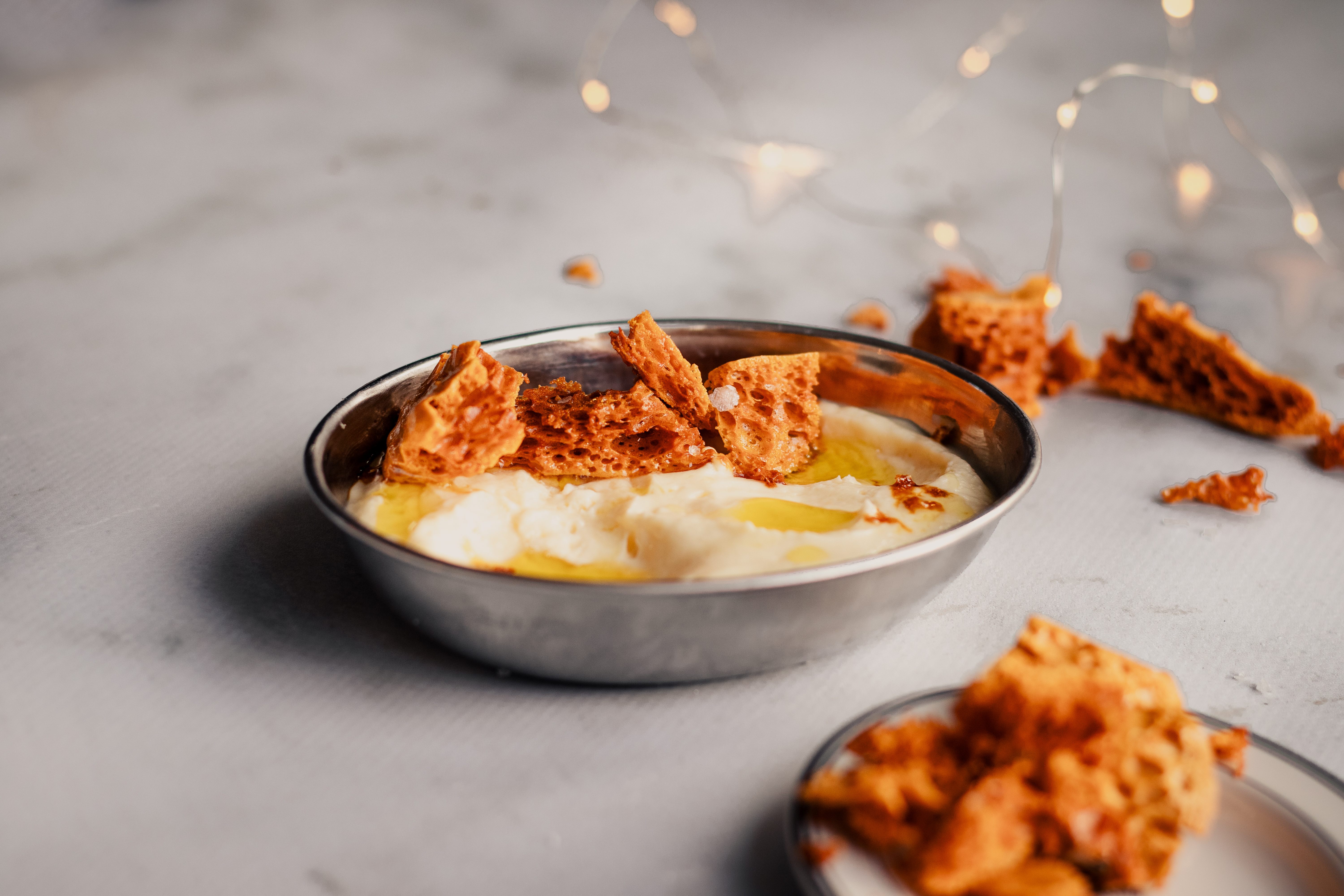 Witte chocolademousse / vegan nagerecht