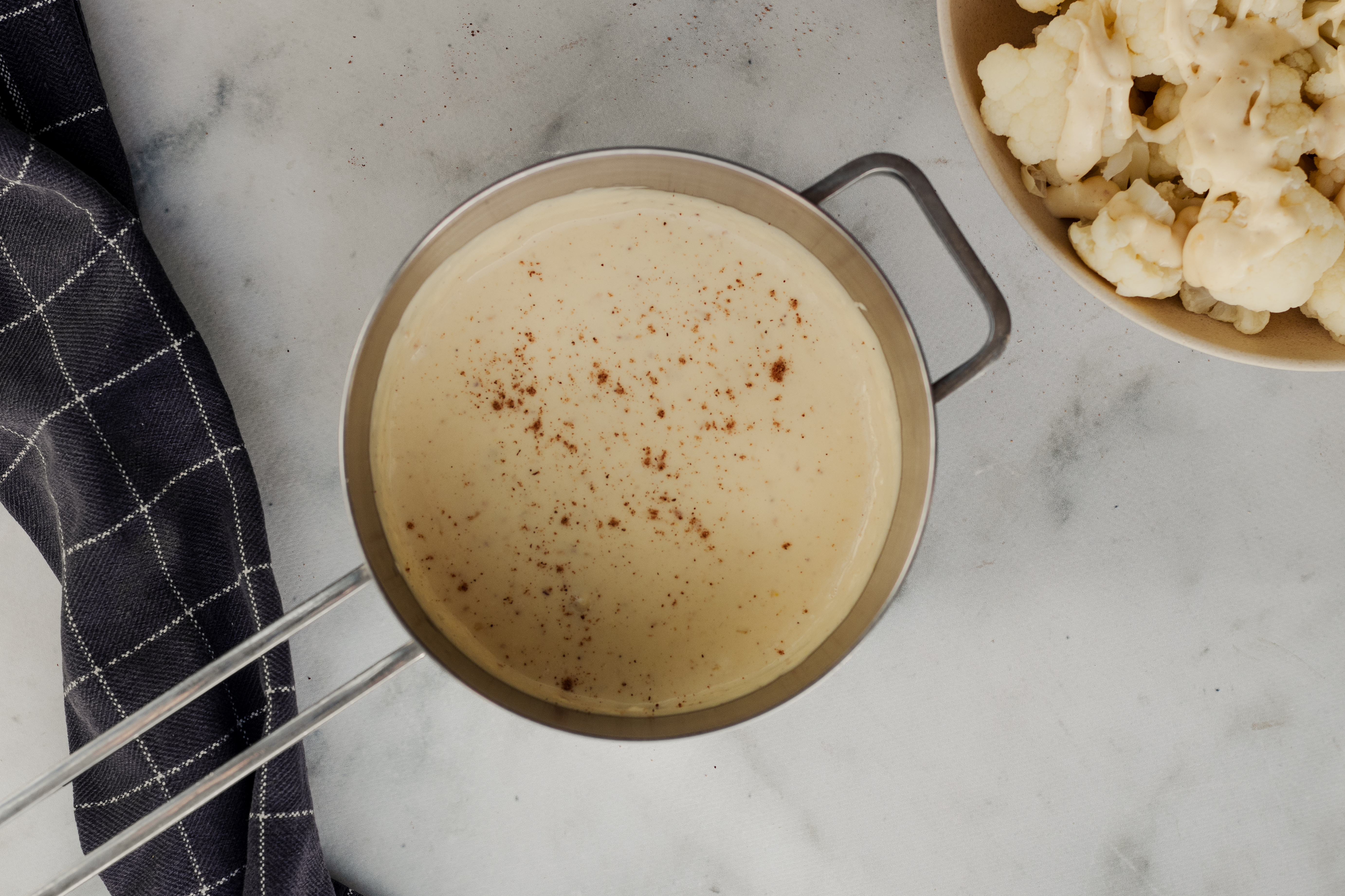 Bloemkoolsausje basis recept